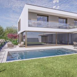 Neubau mit Poolanlage